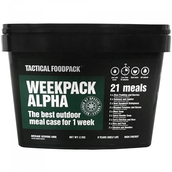 Tactical Foodpack komplekts Weekpack Alpha
