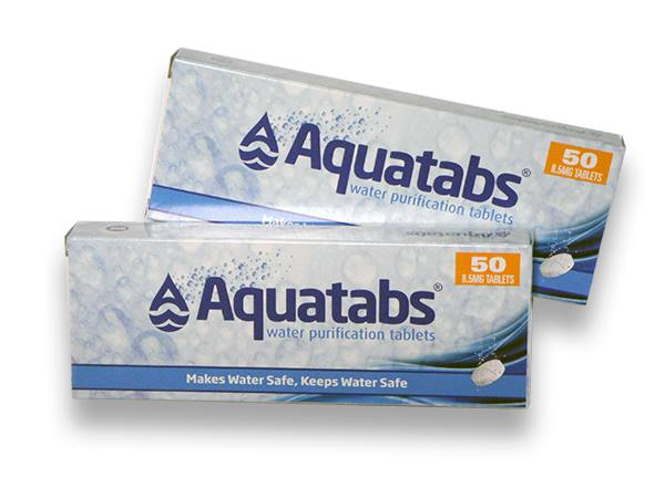Ūdens dezinf.tabletes. Aquatabs